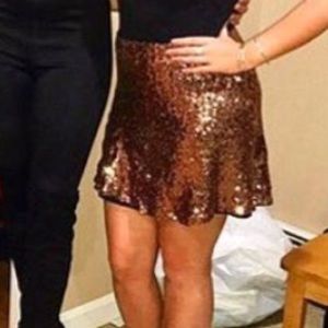 Sequin skater skirt